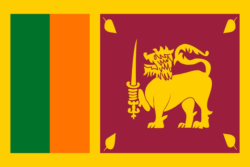 sri lanka, flag, national flag